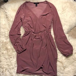 size small rose pink slit dress